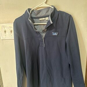 L.L. Bean Men's Dark Blue Turtleneck Sweater